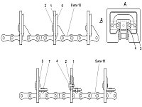 Цепь зернового элеватора КЗК-10-0214140