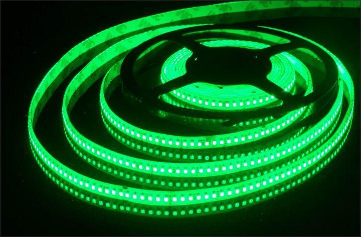 Светодиодная лента 192LED 15W 24V IP65 зеленый свет