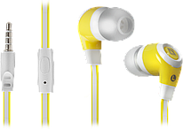 Проводная гарнитура для смартфонов Defender Pulse 430 белый + желтый, вставки