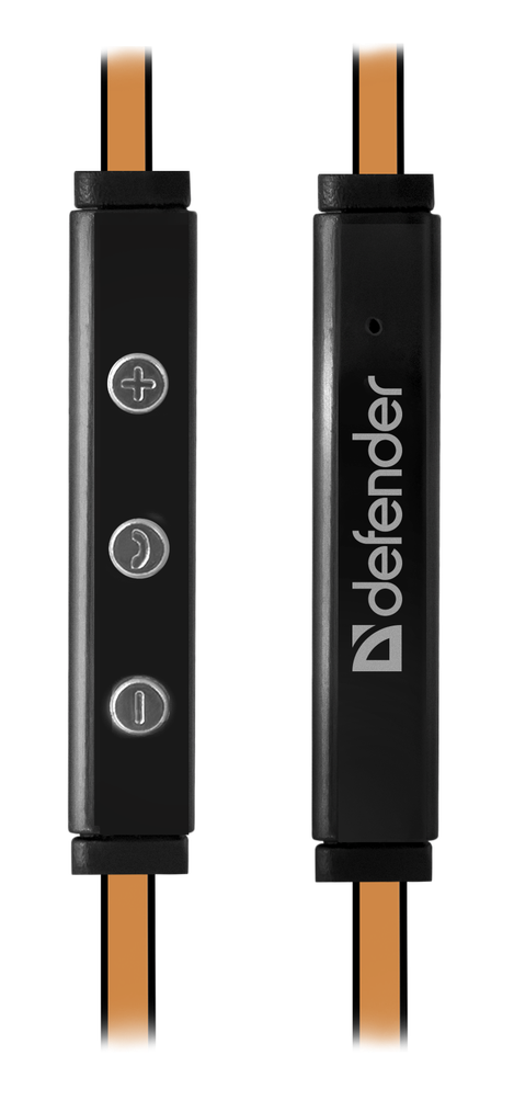 Проводная гарнитура для смартфонов Defender Pulse 450 оранжевый, для Android,вставки - фото 2 - id-p62523926