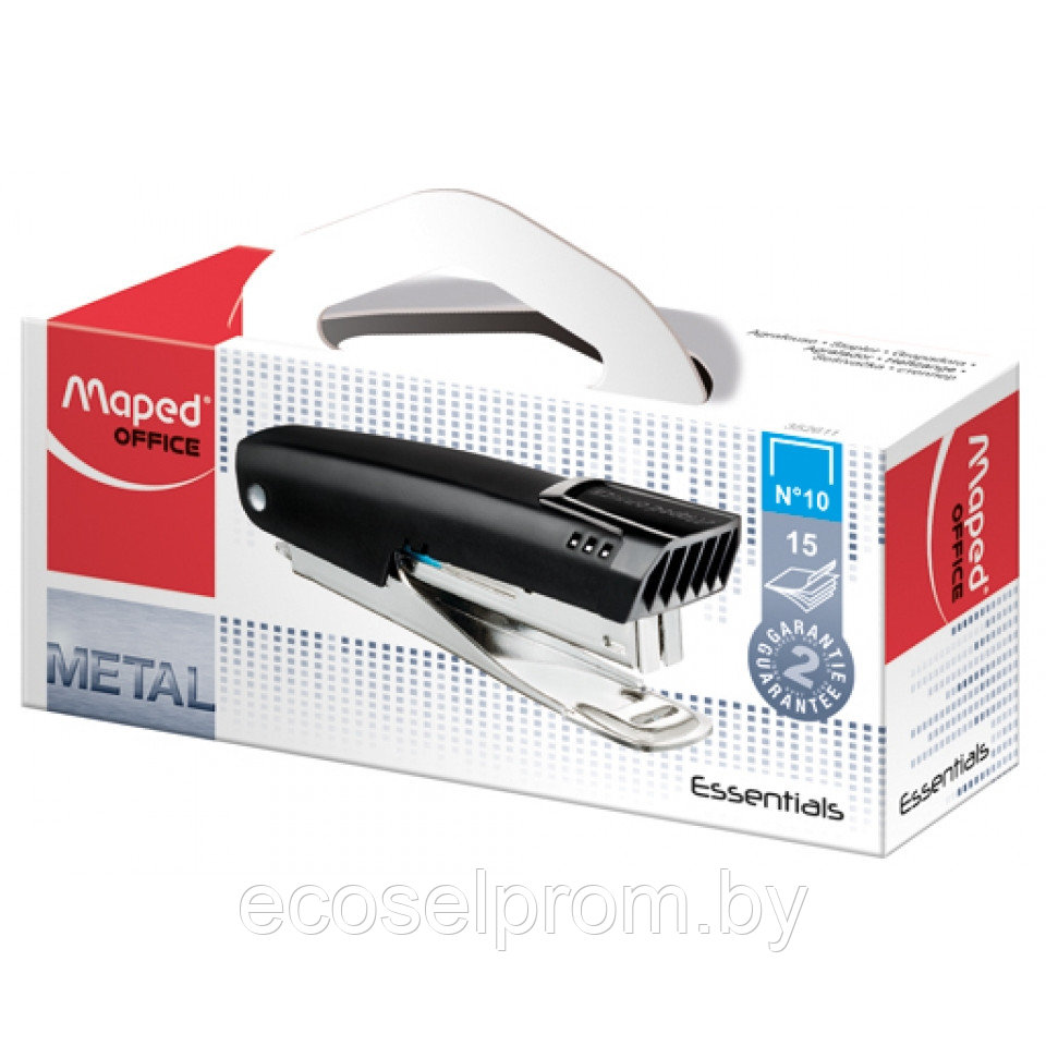 Скобосшиватель Maped Essentials Metal Pocket / черный - фото 2 - id-p62526120