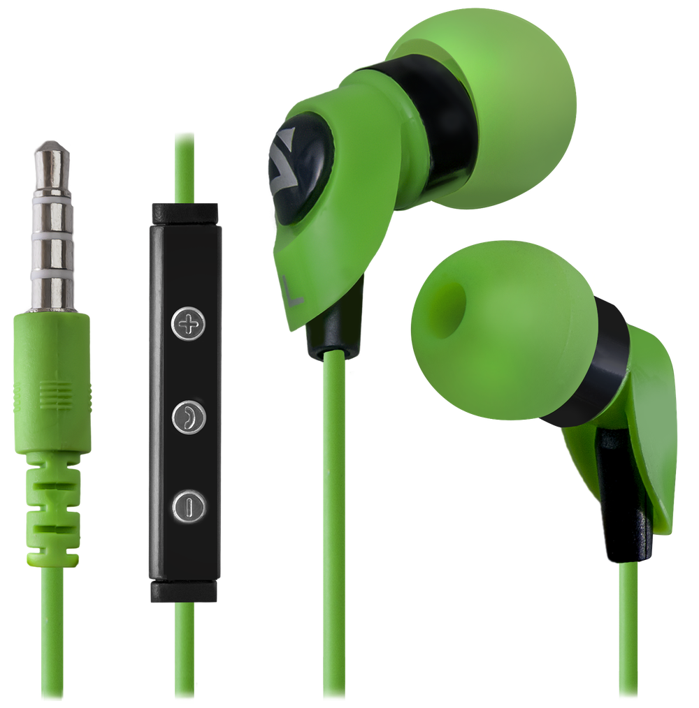 Проводная гарнитура для смартфонов Defender Pulse 455 зеленый, для Android, вставки - фото 1 - id-p62526151