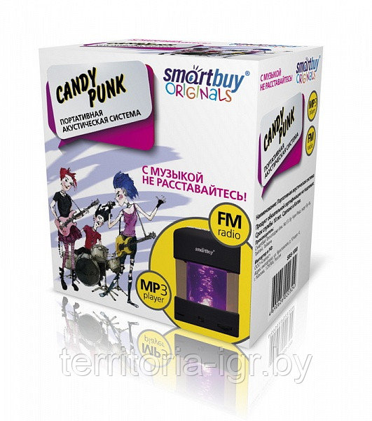 MP3-Плеер Портативная колонка SBS-1000 CANDY PUNK Smartbuy