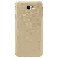 Пластиковый чехол с пленкой Nillkin Super Frosted Shield Gold для Samsung J7 Prime