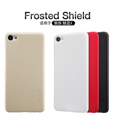 Пластиковый чехол с пленкой Nillkin Super Frosted Shield Gold для Meizu M3X - фото 4 - id-p62536220