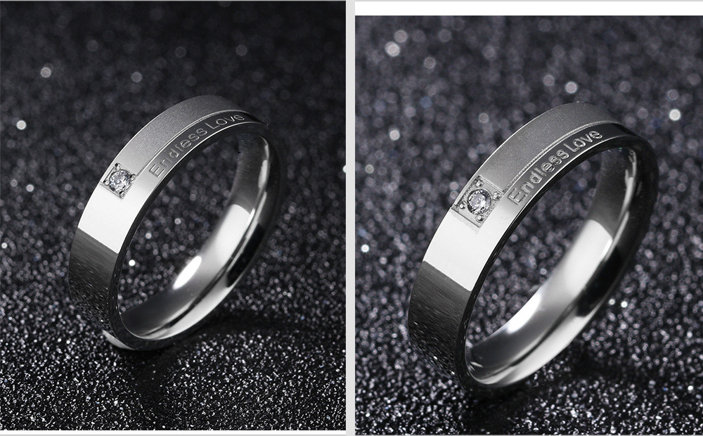Парные кольца для влюбленных "Неразлучная пара 127" с гравировкой "Бесконечная любовь" - фото 3 - id-p33523774