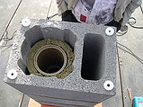 Модульный дымоход (Шидель) Schiedel Rondo Plus 180+W тройник 90 гр, 4m из огнеупорной керамики с вентканалом, фото 4
