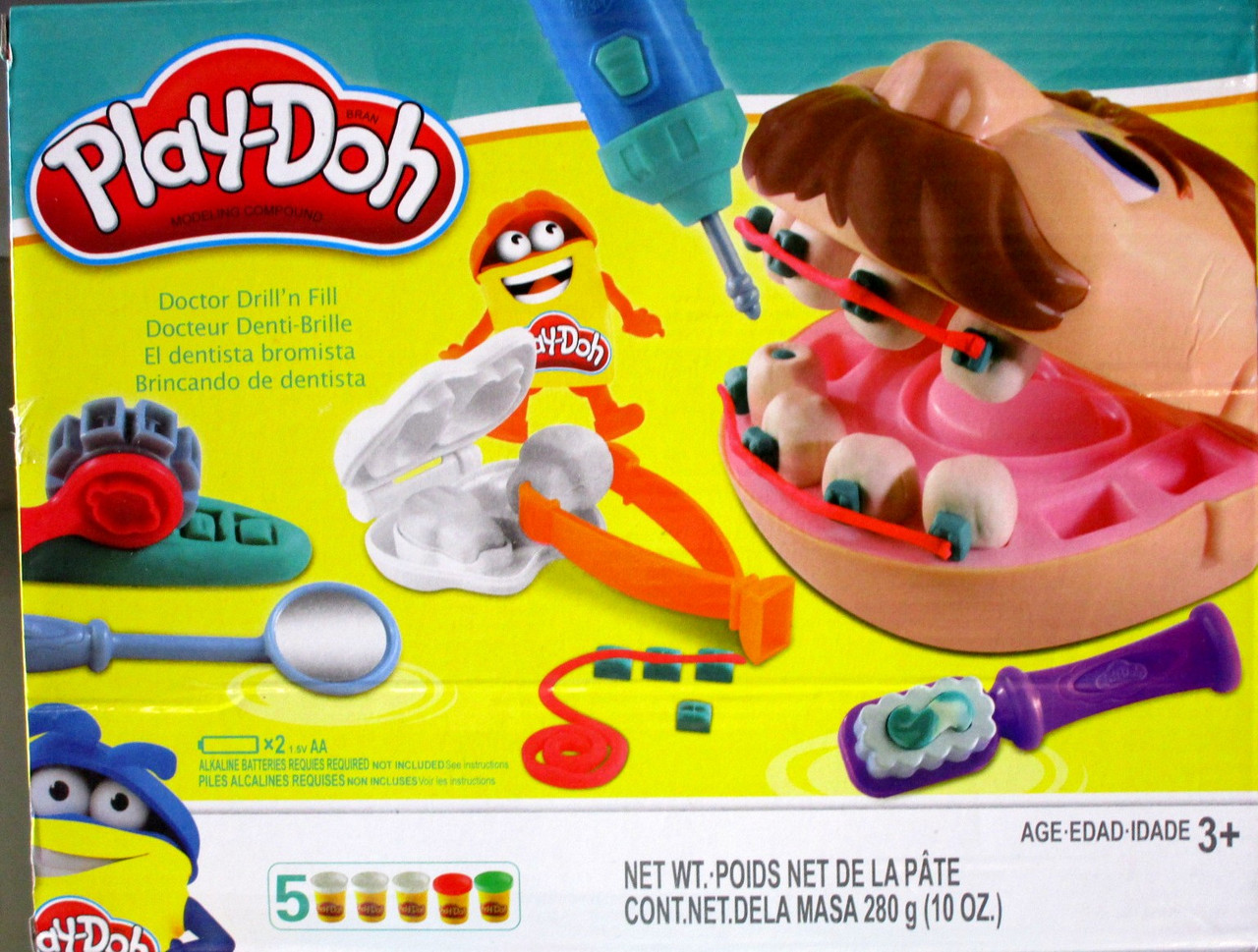 Серия игрушек аналог Play Doh Плэй До Зубастик "Стоматолог" (Дантист) новая версия - фото 2 - id-p62513704