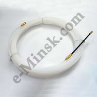 Зонд для протяжки кабеля нейлоновый (пластиковый), 15м, КНР - фото 1 - id-p62571944