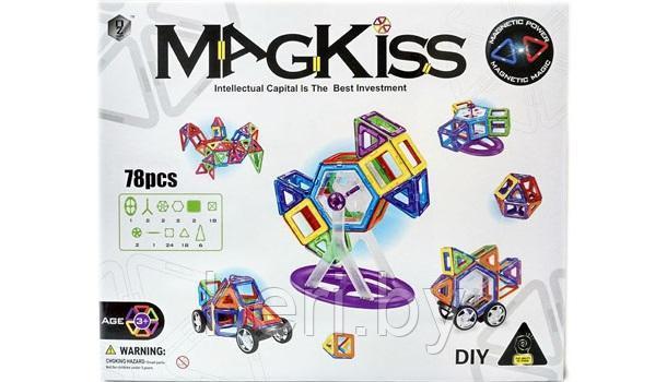 Магнитный конструктор MAGKISS 78 деталей MAXI, большой набор - фото 1 - id-p62582506