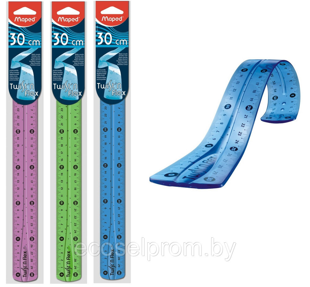 Линейка 30 см Twist n Flex