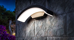 Уличный настенный светильник TECHNO 1671 LED черный, фото 2