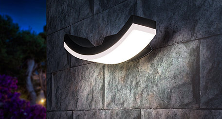 Уличный настенный светильник TECHNO 1672 LED черный, фото 2