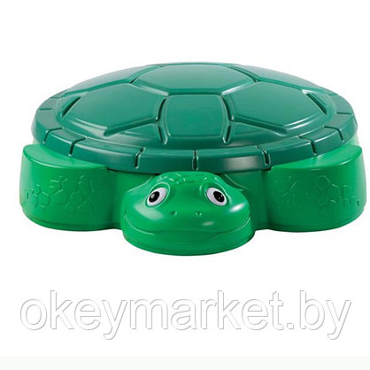 Детская песочница Little Tikes черепаха с крышкой 631566, фото 3