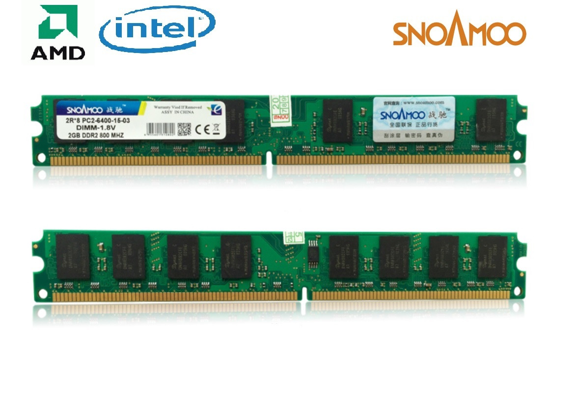 DDR2 2GB 800MHz PC2-6400 Оперативная память Snoamoo (Intel/AMD)