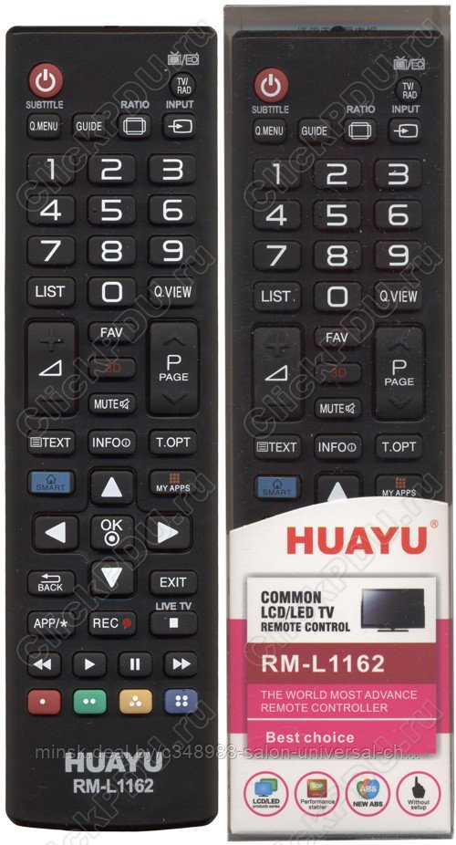 ПДУ Huayu LG RM-L1162 3D LED TV с функцией SMART  универсальный пульт