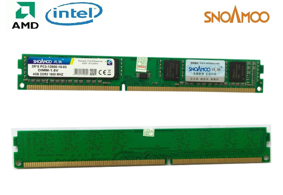 DDR3 4GB 1600MHz PC3-12800 Оперативная память Snoamoo (Intel/AMD)