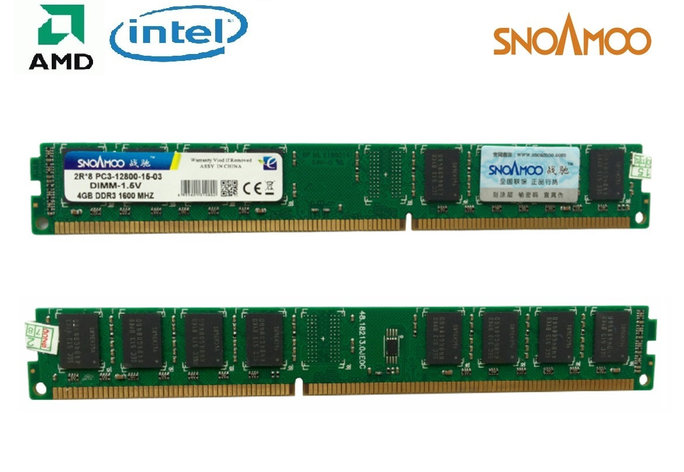 16 чипов | DDR3 4GB 1600MHz PC3-12800 Оперативная память Snoamoo (Intel/AMD), фото 2