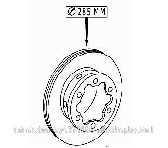 Тормозной диск Фольксваген LT 46 (задний спарка)