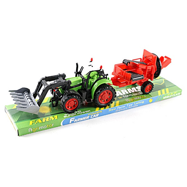Трактор инерционный с ковшом и прицепом Farm 2014-79 - фото 1 - id-p62630196
