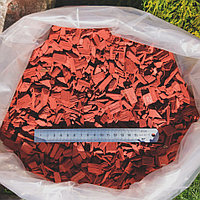 Щепа древесная красная, фракция 5-15 мм. 60 л.