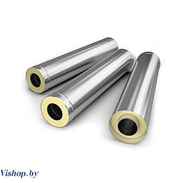 Труба-вставка утепленная 1000 мм круглого сечения 130/230 мм