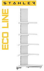 СТЕЛЛАЖ ПРИСТЕННЫЙ ТОРГОВЫЙ УГЛОВОЙ наружный ECO LINE (ЭКО ЛАЙН)