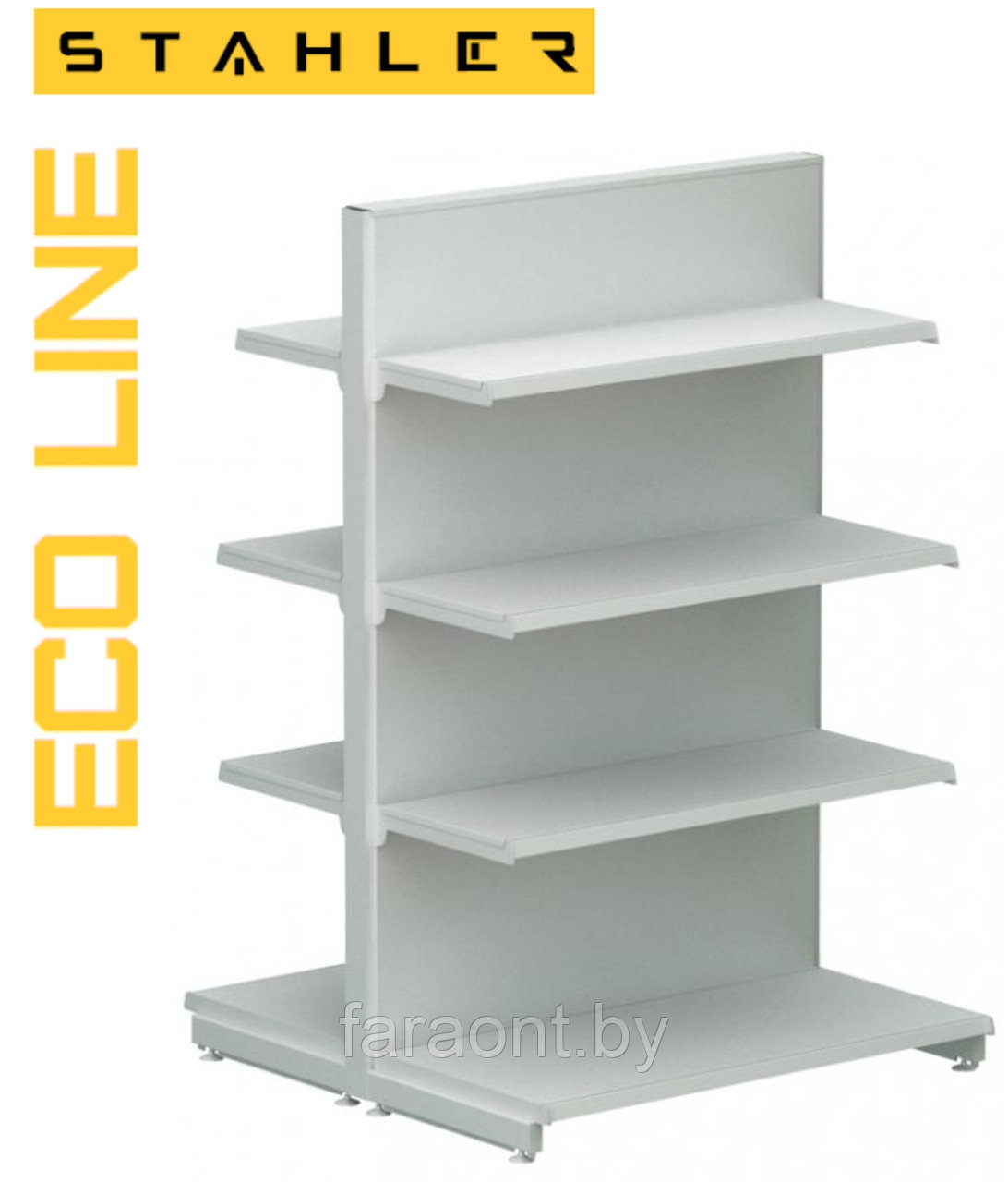 Стеллаж торговый островной ECO LINE 1000х2250