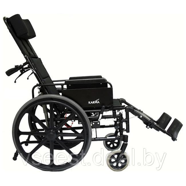 Коляска инвалидная алюминиевая с ручным тормозом KM-5000 (Anm) - фото 3 - id-p62640848