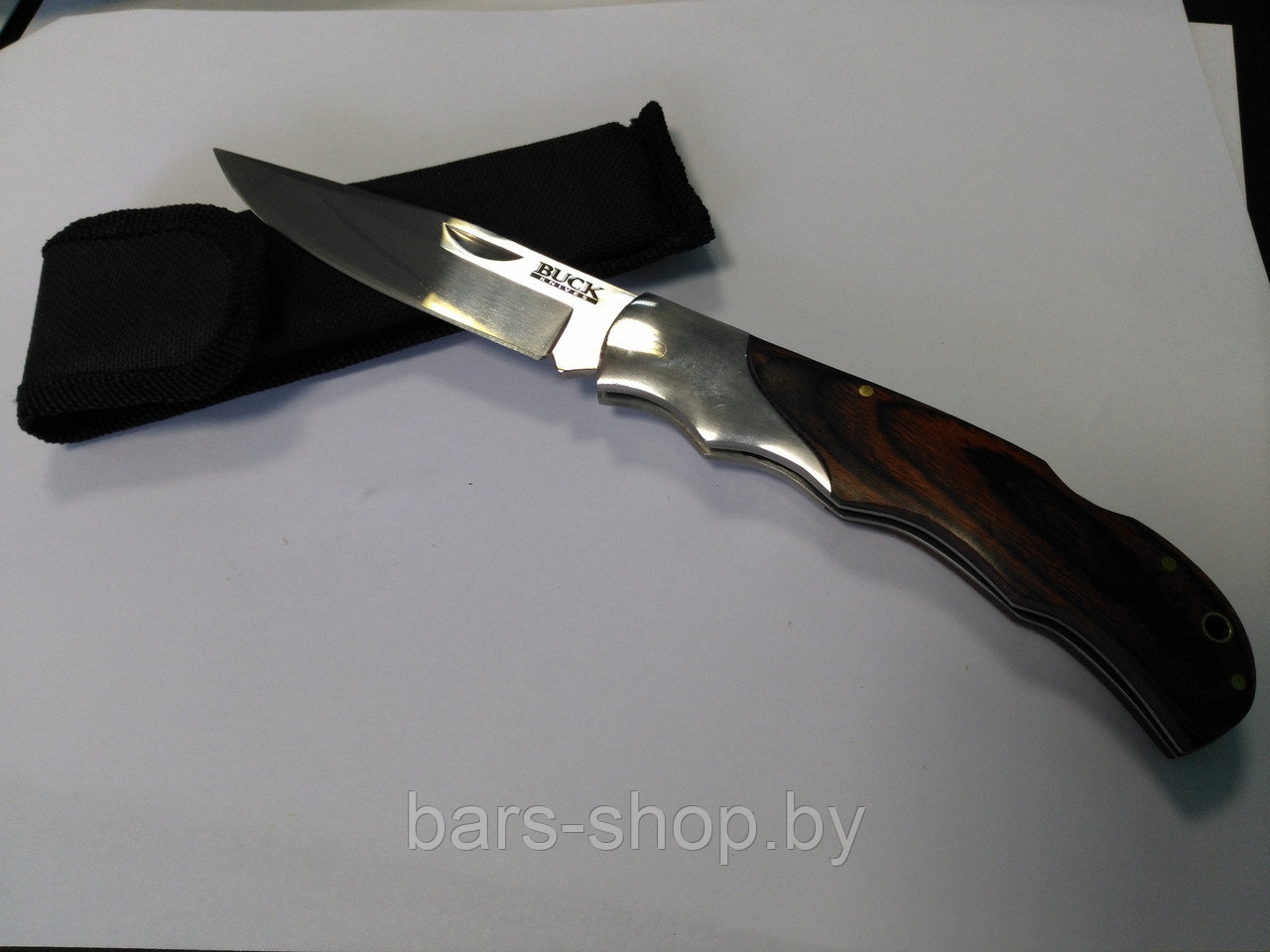 Нож складной BUCK Knives (рукоять красное дерево) - фото 1 - id-p62644038
