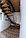 Ограждения для лестницы из нержавеющей стали с вставками из дуба, фото 5