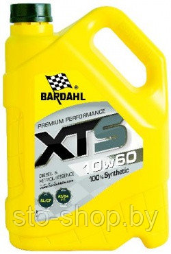 Масло моторное ПАО - 100% синтетическое BARDAHL XTS 10W-60 5L API SN/CF, ACEA A3/B4 (12)