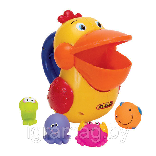 Игрушка для ванной "Голодный пеликан"