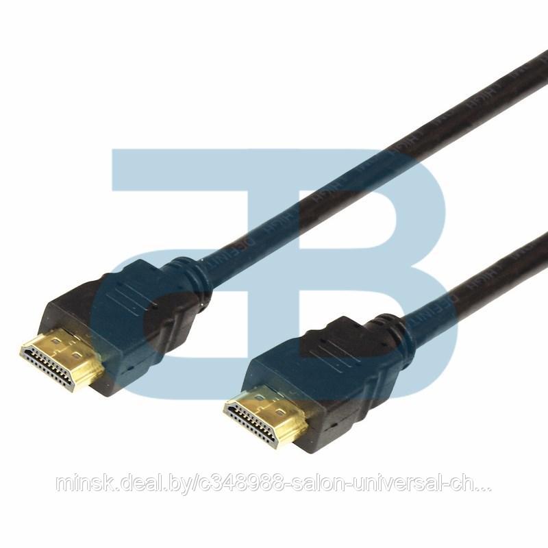 Шнур HDMI - HDMI gold 3М с фильтрами (PE bag) PROCONNECT