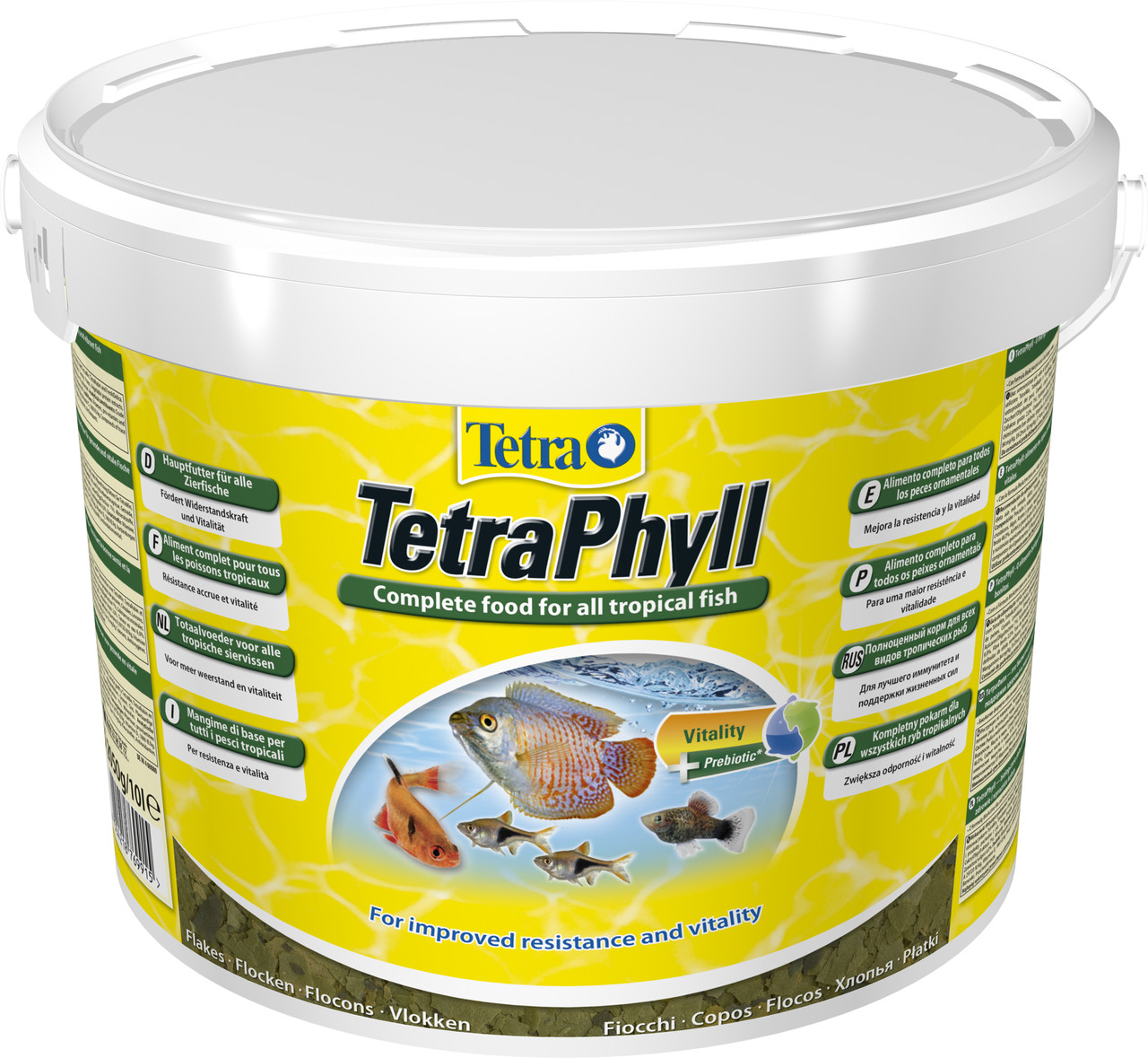 Tetra Phyll 10 л.(ведро) растительные хлопья - фото 1 - id-p62692349