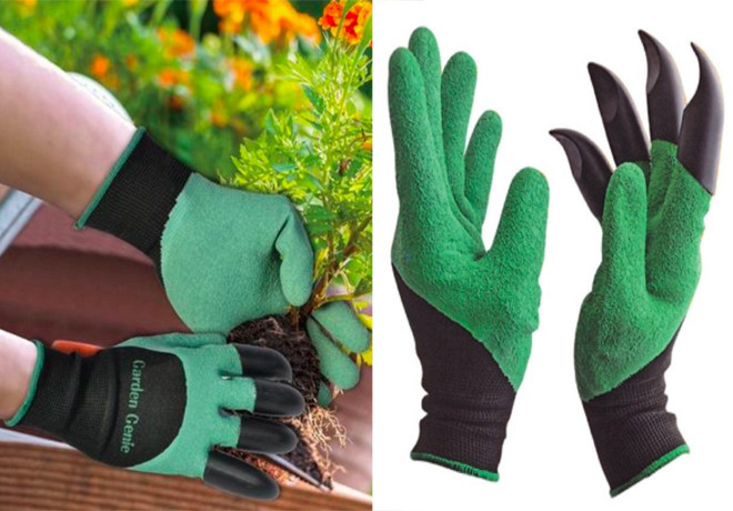 Садовы перчатки с коготками - фото 1 - id-p62692433