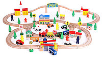 Железная дорога Eco toys (100 предметов), фото 1