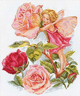 Набор для вышивания крестом «Фея розового сада».
