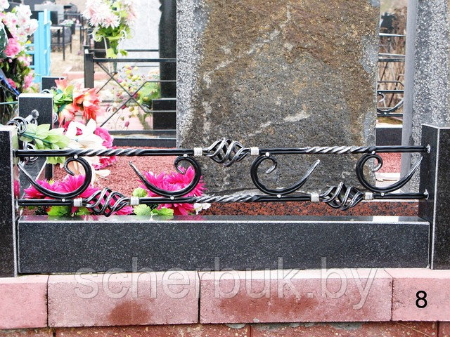 Кованые ограды на могилы в Минске