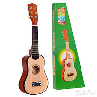 Детская деревянная гитара на 6 струн 54*20*7  S210
