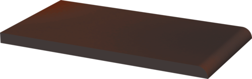 Клинкерная подоконная плитка парапет Paradyz Cloud Brown 24,5x13,5 - фото 1 - id-p62710350