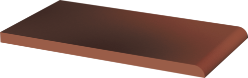Клинкерная подоконная плитка парапет Paradyz Cloud Rose 24,5x13,5