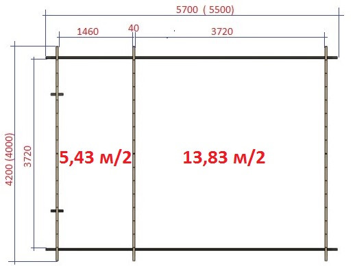 Летний дом с верандой " ТАТЬЯНА" 4х5,5м (13,83 + 5,4м²) - фото 5 - id-p33745868