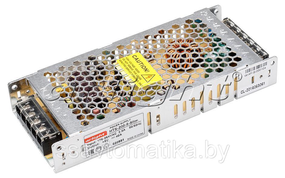 Блок питания HTS-200-5-Slim (5V, 40A, 200W) - фото 1 - id-p62744939