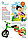 Велосипед с колесами в виде мячей «БАСКЕТБАЙК» зелёный, фото 2
