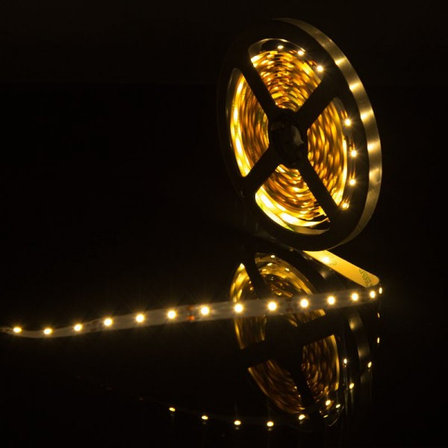 Открытая светодиодная лента белого теплого свечения 3528 300 LED, IP 20, 4,8 Вт/м, 12V
, фото 2