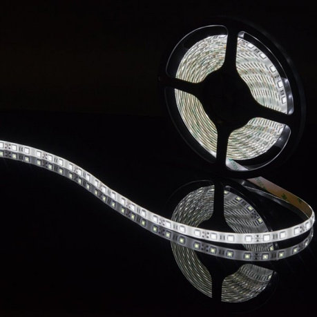 Герметичная светодиодная лента белого холодного свечения 5050 300 led, IP 65, 14,4 Вт/м, 12V
, фото 2