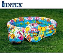 INTEX 59469NP Бассейн детский с мячом и кругом (132х28 см.)