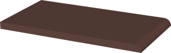 Клинкерная плитка Paradyz Natural Brown парапет 24,5x13,5