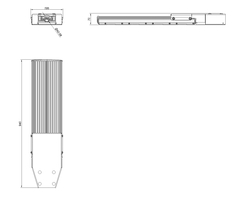 Уличный светодиодный светильник LSTS-160-ХХХ-IP67, 160 ВТ, 17600 ЛМ, IP67 - фото 4 - id-p62896483